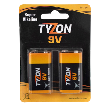 Paristo 9V Super Alkaline 2-pack TyZon
